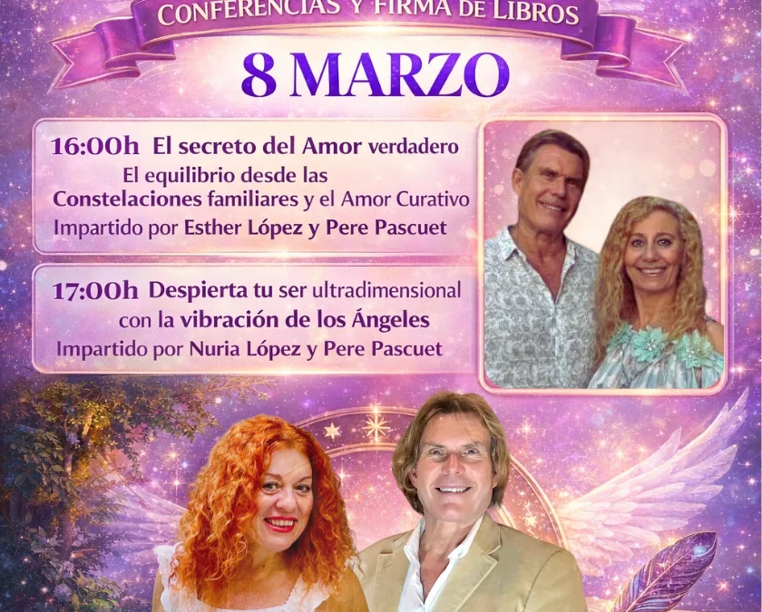Nuria López y Pere Pascuet, conferenciantes en la Feria Esotérica de Chamartín 2026