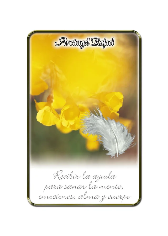 Carta Arcángel Rafael del oráculo Semillas de Ángel